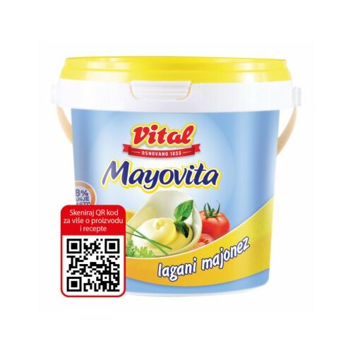 Vital Mayovita lagani posni majonez 900g kantica Slike