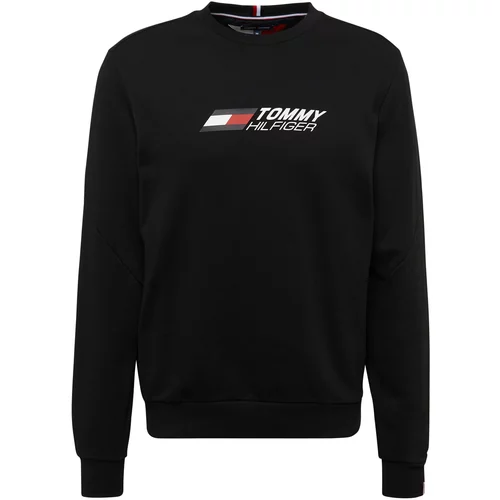 Tommy Hilfiger Sweater majica mornarsko plava / vatreno crvena / crna / bijela