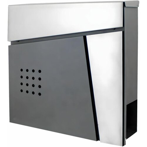 Awtools Po&amp;scaron;tanski sandučić s antracitom i inox mod.51 370x370x105mm utor Slike