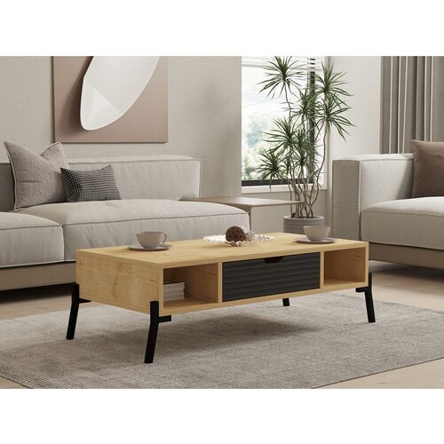 Hanah home Faro - Sapphire Oak, Antracite Sapphire OakAnthracite Coffee Table Cene