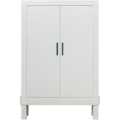Basiclabel Svetlo siva omarica iz masivnega bora 107x160 cm Bonk – Cene