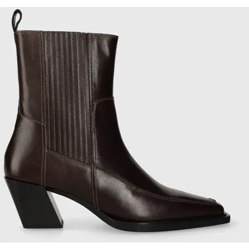 Vagabond Shoemakers Kožne gležnjače ALINA za žene, boja: smeđa, s debelom potpeticom, 5421.201.35
