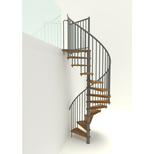 Minka spiralne stepenice - spiral smart siva hrast 140 cm Slike