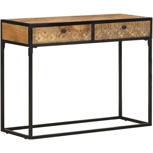  Konzolna mizica 100x35x75 cm trden mangov les Cene