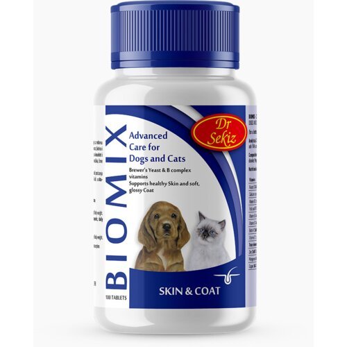 Dr. Sekiz biomix tablete za dlaku, imunitet i apetit za pse i mačke 100/1 Cene