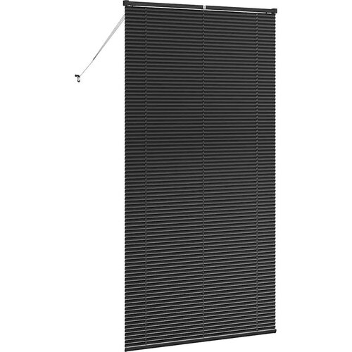 VidaXL Zavjesa za prozor sa zavjesama Ostalo Crna 120 x 220 cm Aluminij Slike