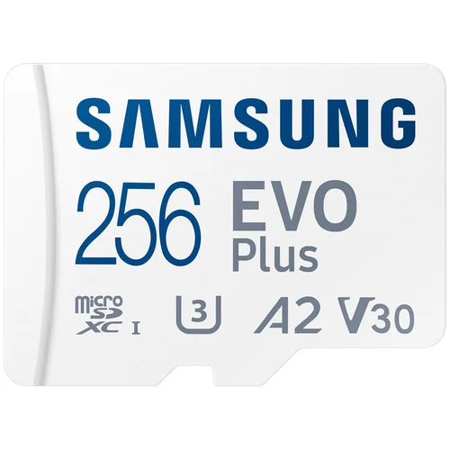 Samsung EVO Plus 2024 microSDXC 256GB s MB-MC256SA/EU vkljucno SD adapterjem do 160 MB/s branje