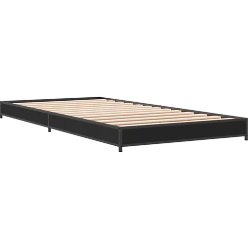 vidaXL Okvir za krevet crni 100x200 cm konstruirano drvo i metal