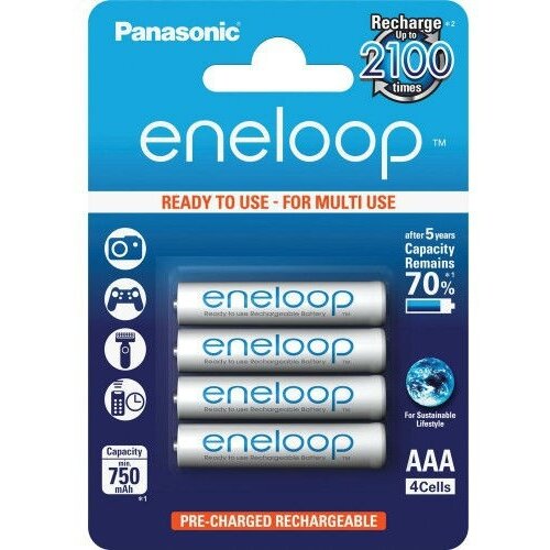 Panasonic Eneloop baterija AAA, 4 kos Slike