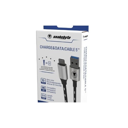Official USB Kabal PS5 za punjenje 2m - snakebyte PS5 USB Charge&Data:Cable 5 (2m) Cijene