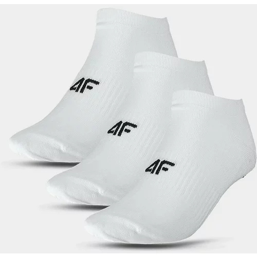 4f Women's Casual Ankle Socks (3 Pack) - White