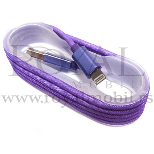  usb kabal mreža za iphone 5/6 ljubicasti --A55 Cene