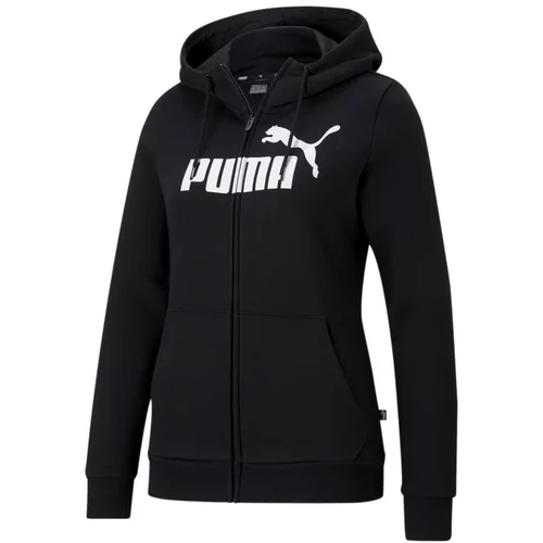Puma Sportski gornji dio trenirke crna / bijela