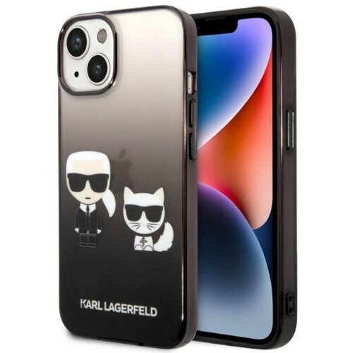 Karl Lagerfeld KLHCP14STGKCK za iphone 14 plus gradient črna za&amp;scaron;čita - full bodies Slike