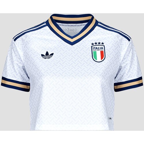 Adidas Majice s kratkimi rokavi Away Crop Italy Football Jersey Modra Cene