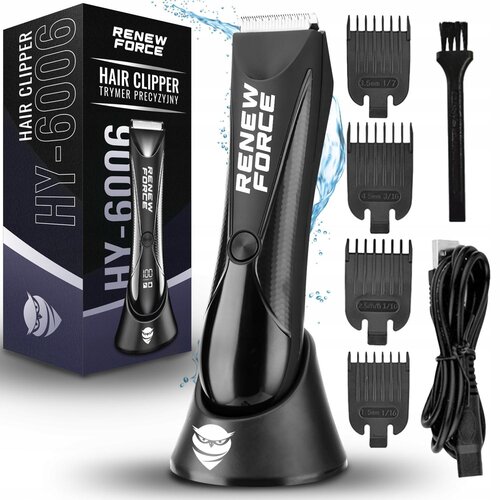 VERKGROUP Set LCD vodoodporen aku. brivnik in strižnik za lase in brado LCD prirezovalnik USB, (21504485) Cene