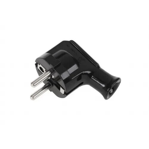 Elgotech vtikač za kabel , 16 a, 250 v, plastični, kotni, črn Cene