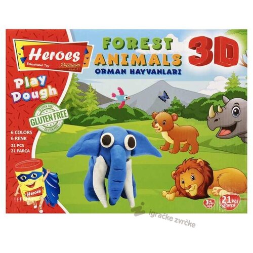 Heroes plastelin sa modlama 3D životinje Cene