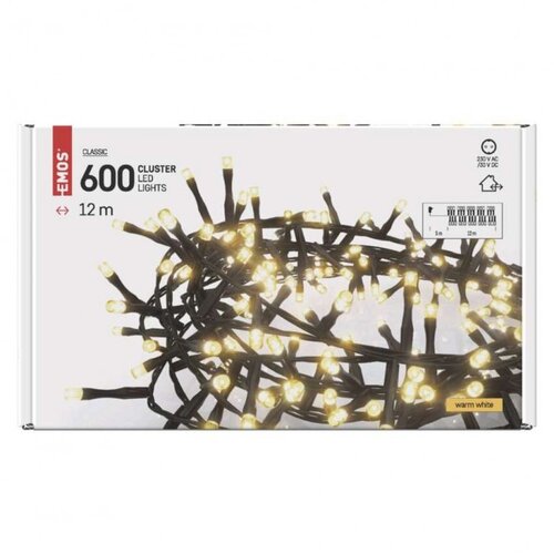 Emos LED svetlosni lanac 600 LED- jež 12m MTG-D4BW03 Cene