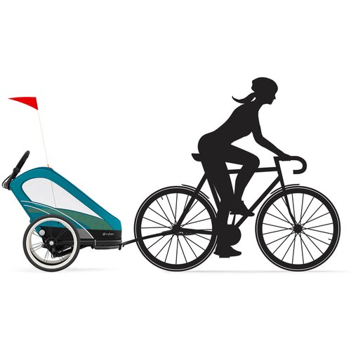 Cybex Gold&amp;reg; večnamenska kolesarska prikolica zeno&amp;trade; bike 2v1 maliblue Slike