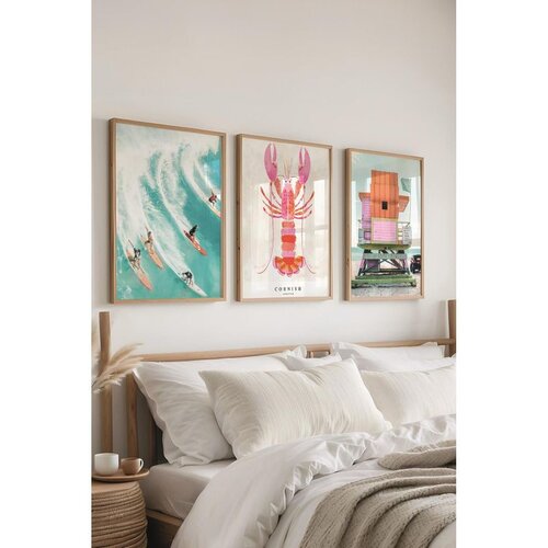 WALLXPERT &Ccedil;-300445 - 3040 set dekorativnih slika u vi&scaron;e boja (3 komada) Cene
