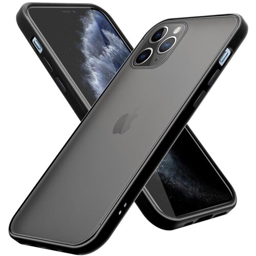 Cadorabo Ohi&amp;scaron;je, združljiv z Apple v Frosted Black - Hibrid za&amp;scaron;čitni pokrov s TPU Silikonom v notranjosti in Matt Plastic Back, (20568906) Slike