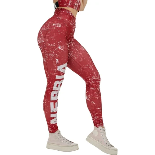 NEBBIA Workout Leggings Rough Girl Red S Fitness hlače