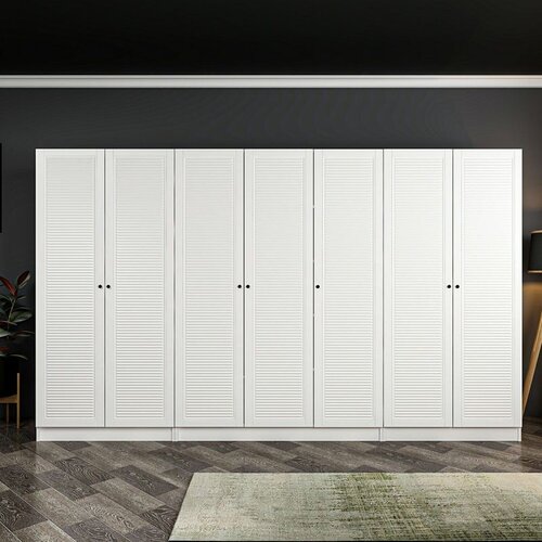 Hanah home kale mebran - 8425 white wardrobe Cene