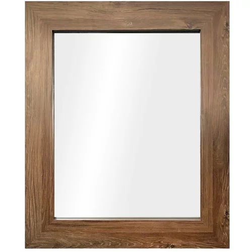 Styler zidno ogledalo u smeđom okviru Jyvaskyla, 60 x 86 cm