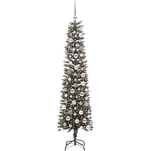 VidaXL Umjetno božićno drvce s stalakom Zelena 50.5 x 50.5 x 180 cm Slike