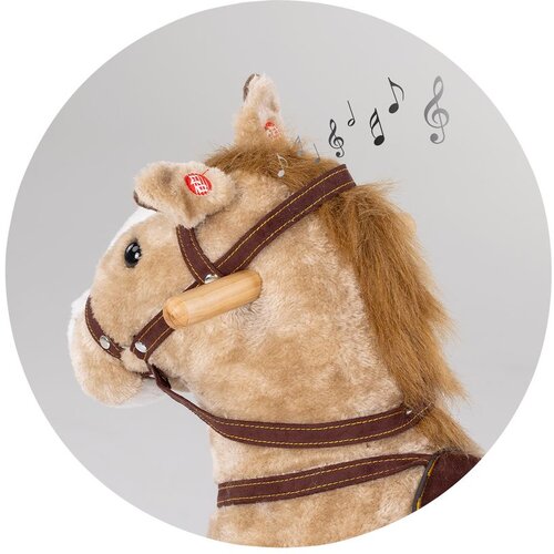 Chipolino igračka na luljanje sa kotačima Horse - beige Slike