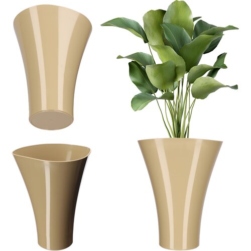 KADAX Pokrov za cvetlični lonček za rože, stojalo za rože, plastika, bež, 16,5 cm, (5000353226) Cene