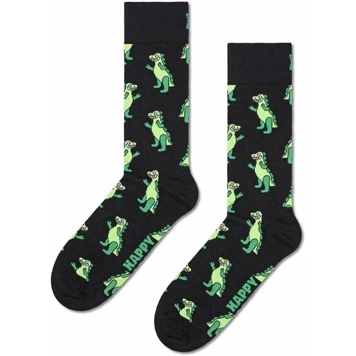 Happy Socks Nogavice Inflatable Dino črna barva