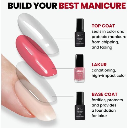 LONDONTOWN Kur Gel Genius Top Coat nadlak za nohte brez uporabe UV- ali LED-svetilke 12 ml Slike