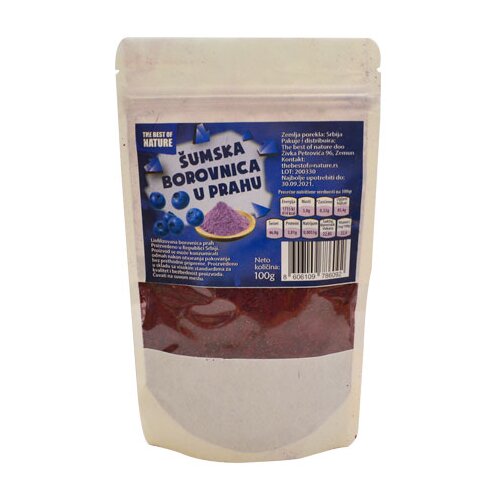 The best of nature šumska borovnica u prahu 100g Slike