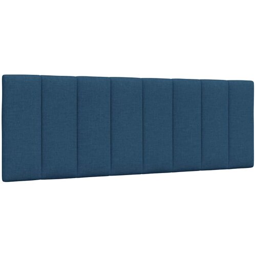 vidaXL Vzglavna stranica modra 140 cm blago Cene