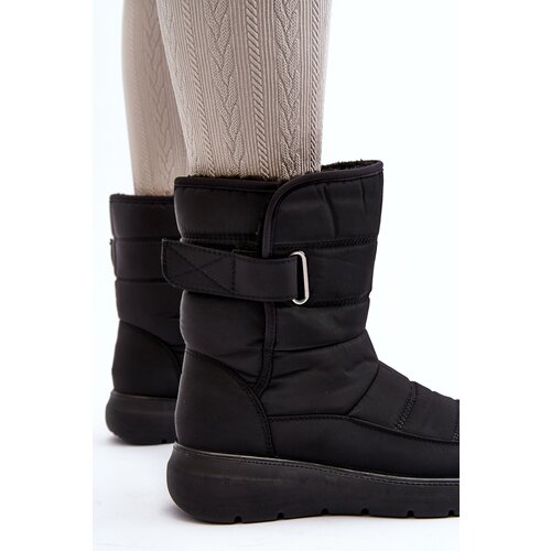 Boto Women's Velcro Fastened Insulated Snow Boots Black Jawora Cene