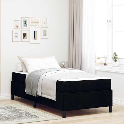 vidaXL Krevet s opruga kutije Crna, Crna 80 x 200 cm Cene