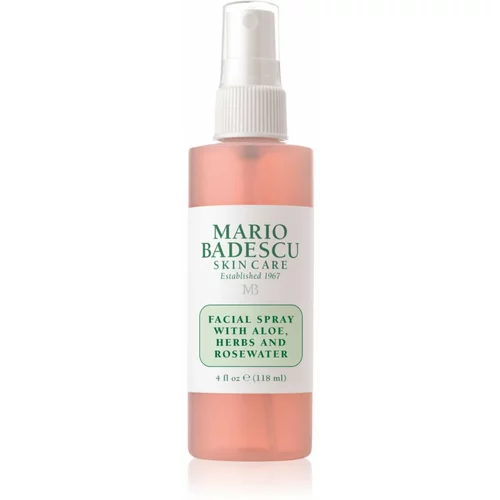 Mario Badescu Facial Spray with Aloe, Herbs and Rosewater magla za toniranje lica za sjaj i hidrataciju 118 ml
