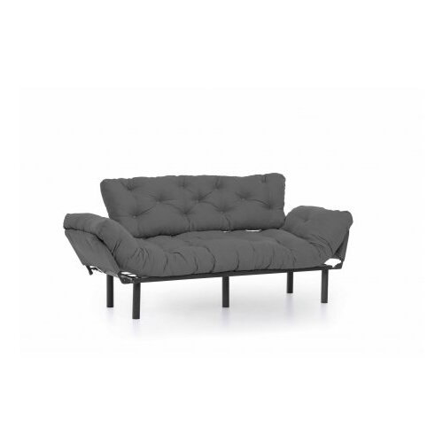  Sklopiva sofa Nitta 185x85x70cm Siva Slike