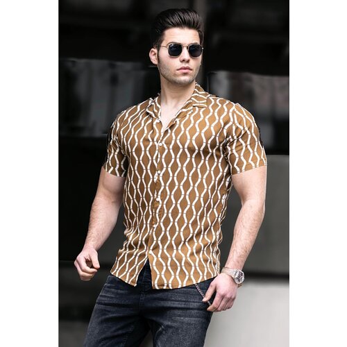 Madmext Shirt - Brown - Regular fit Slike