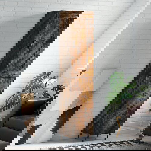 vidaXL Visoka komoda dimljeni hrast 34 5x34x180cm konstruiranog drva Cene