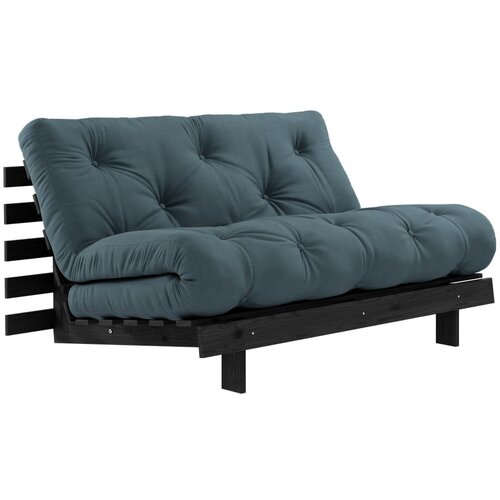 Karup Design Modrozelena raztegljiva sedežna garnitura 140 cm Roots Black Night &amp;ndash; Slike