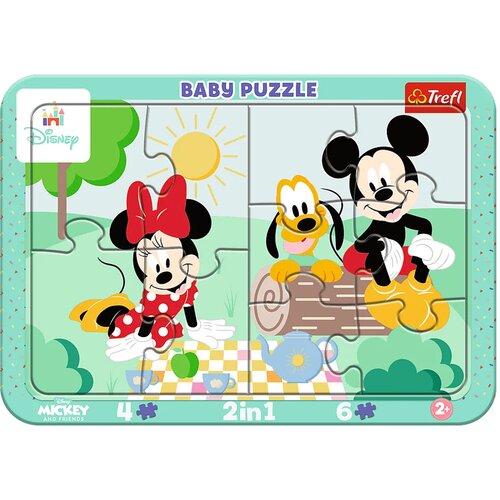 Trefl Disney Minnie i Mickey Mouse avanture 2 u 1 uokvirena baby slagalica - Cijene