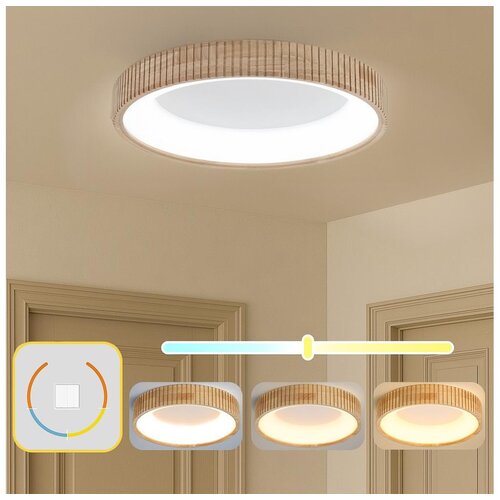  Brilagi - LED plafonsko svetlo FALCON WOOD MODERN LED/40W/230V prečnik 60 cm drvo Cene