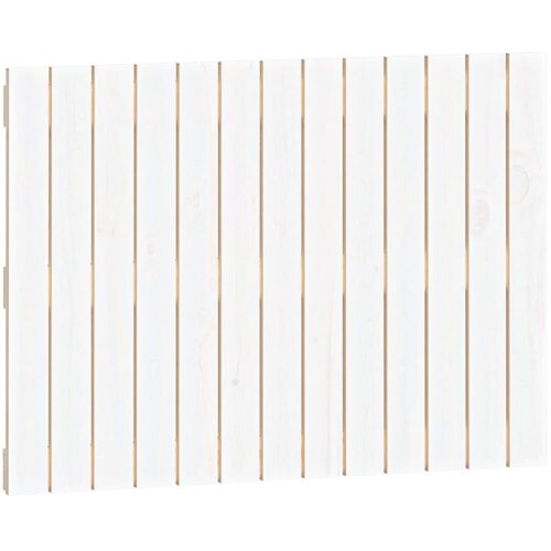 vidaXL Stensko posteljno vzglavje belo 82,5x3x60 cm trdna borovina, (20735825) Cene