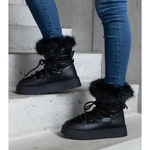 Gemre Black insulated snow boots with fur Arilla Cijene