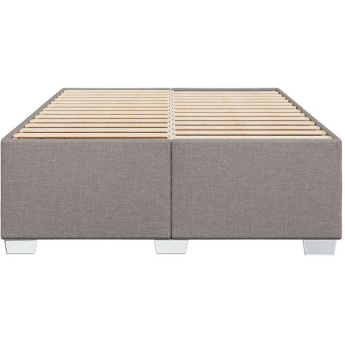 VidaXL Okvir za krevet bez madraca smeđesivi 140x200 cm od tkanine Slike
