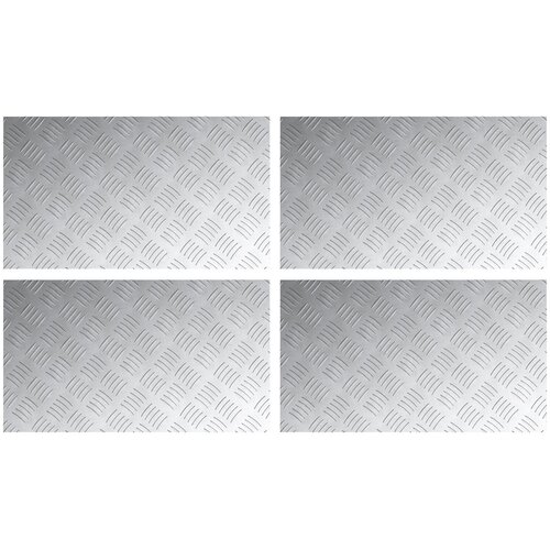 vidaXL Aluminijaste Protizdrsne Checker Plo&scaron;če - 4 kosa, 70x40 cm, (22014992) Cene