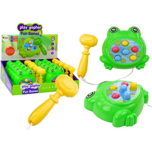 Mini arkadna igra Hamer Frog - zelena Cene